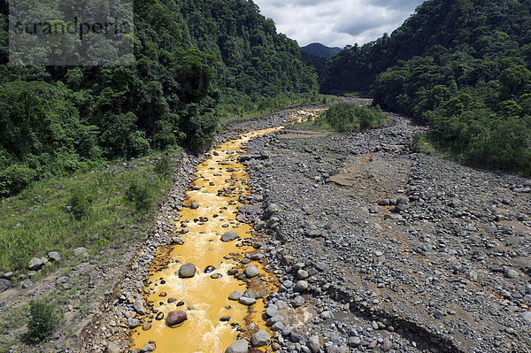Rio Sucio  Schmutziger Fluss  Nationalpark Braulio Carrillo  Costa Rica  Zentralamerika