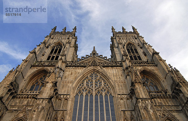 York Minster  Kathedrale in York  Yorkshire  England  Großbritannien  Europa