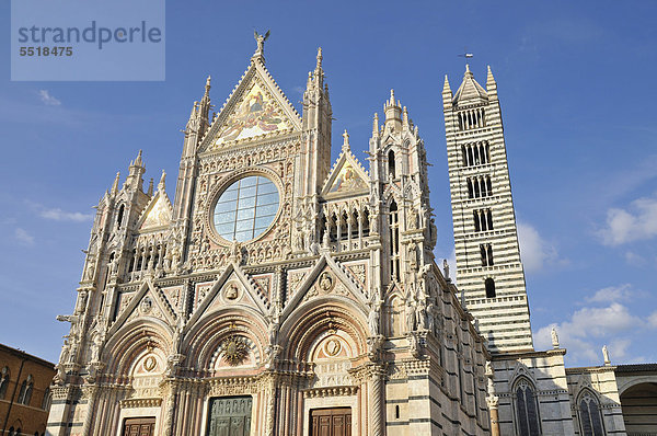 Dom von Siena  auch Duomo Santa Maria Assunta  Siena  Toskana  Italien  Europa