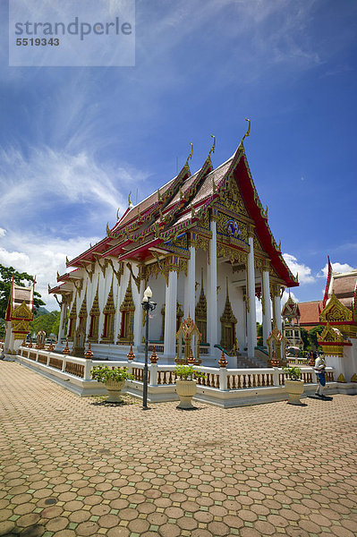Pagode  Wat Chalong  größter Tempel auf Phuket  Kathu  Ban Chalong  Phuket  Thailand  Asien
