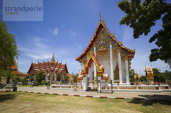Pagode  Wat Chalong  größter Tempel auf Phuket  Kathu  Ban Chalong  Phuket  Thailand  Asien