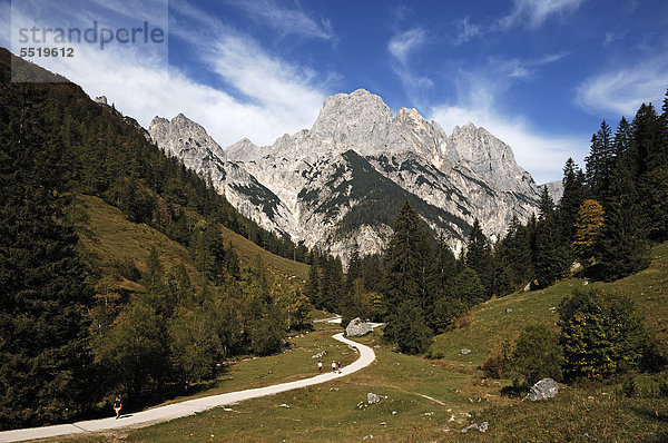 Die Mühlsturzhörner  Klausbachtal  Hintersee bei Ramsau  Oberbayern  Bayern  Deutschland  Europa