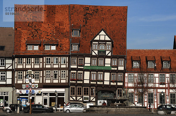 Europa Deutschland links Quedlinburg Sachsen-Anhalt