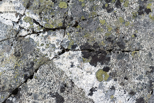 Zersprungenes Gestein  am Mittivakkat-Gletscher  Halbinsel Ammassalik  Ostgrönland  Grönland