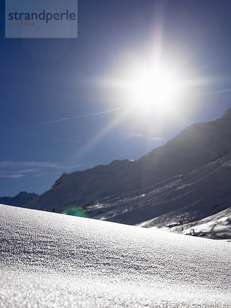 beleuchtet  Landschaft  über  Schnee  Sonne