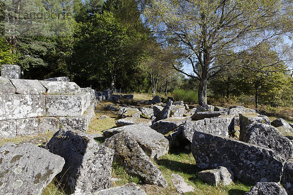 Gallisch-römische Grabungsstätte von Les Cars  Saint Merd les Oussines  Parc Naturel Regional de Millevaches en Limousin  Regionaler Naturpark Millevaches en Limousin  DÈpartement Correze  Frankreich  Europa