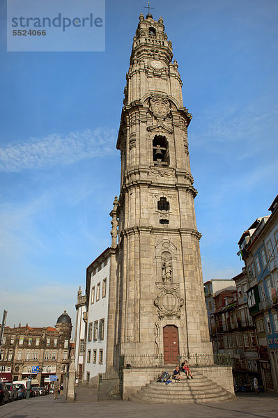 Igreja dos ClÈrigos  ClÈrigos-Kirche  Glockenturm  Porto  UNESCO Weltkulturerbe  Portugal  Europa