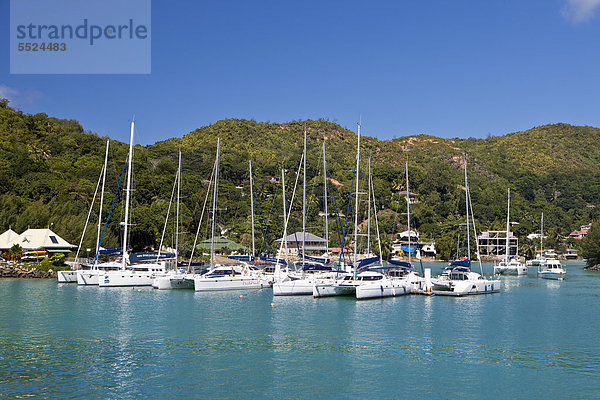 Yachthafen von Praslin  Seychellen  Afrika  Indischer Ozean