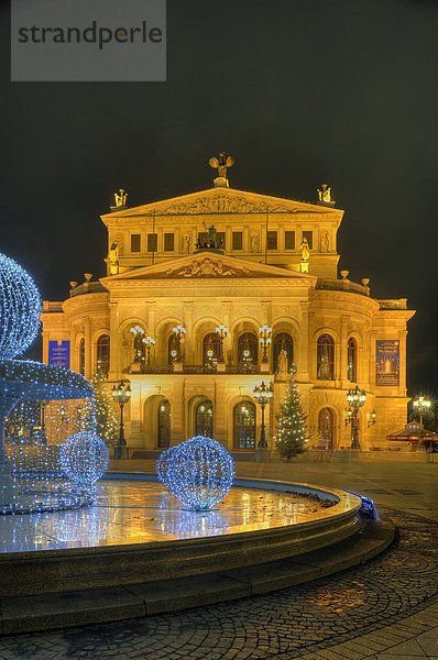 Opernhaus Oper Opern Europa Frankfurt am Main Deutschland Hessen