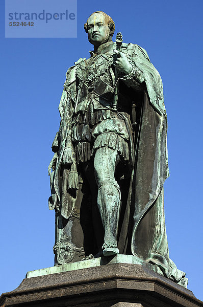 Prinz-Albert-Denkmal von 1865  ein Geschenk der Königin Victoria an die Coburger  Am Markt  Coburg  Oberfranken  Deutschland  Europa