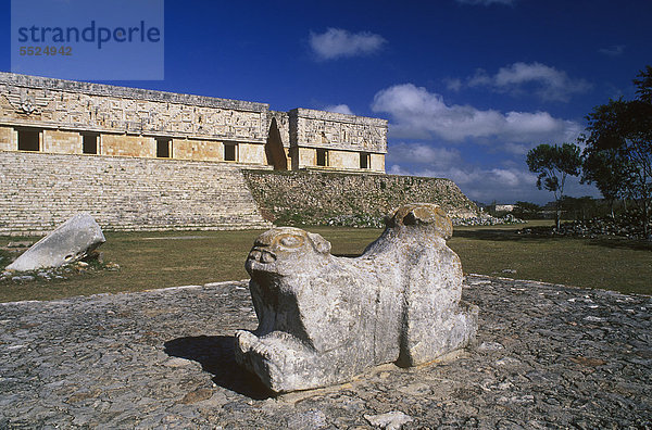 Palast des Gouverneurs  Maya-Puuc Ruinen von Uxmal  Yucatan  Mexiko  Nordamerika