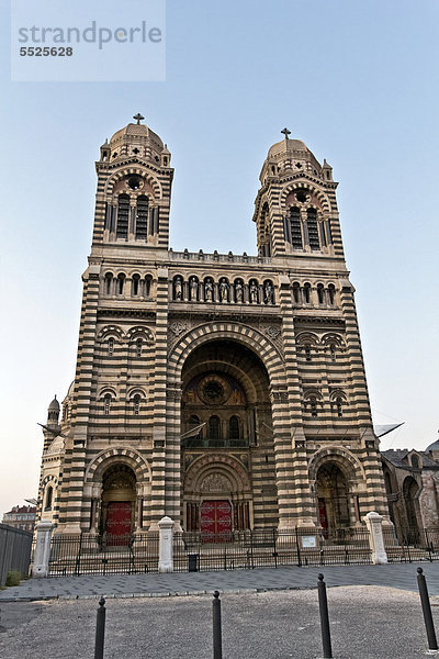 Kathedrale Sainte-Marie-Majeure  1852-1893  Architekt Leon Vaudoyer  Marseille  Provence  Frankreich  Europa