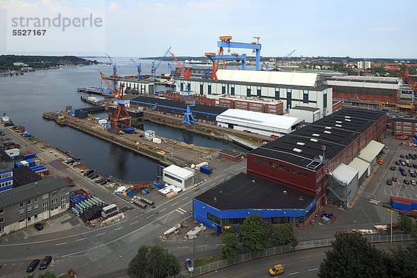 HDW-Werft an der Kieler Förde  Deutschland