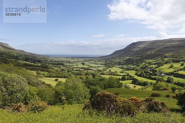 Glenariff-Tal  Glens of Antrim  County Antrim  Nordirland  Irland  Großbritannien  Europa