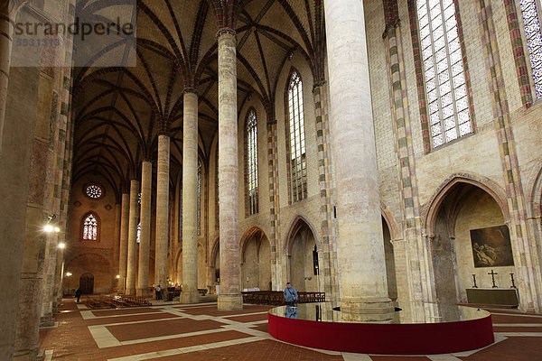 Innenansicht  Kirche der Jakobiner  Haute-Garonne  Toulouse  Frankreich  Europa