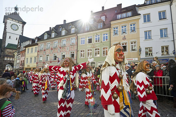 Karneval  Rosenmontag in Freiburg im Breisgau  Schwarzwald  Baden-Württemberg  Deutschland  Europa
