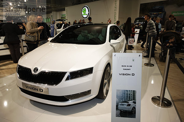 Elektroauto Skoda Vision D Konzeptauto  Designkonzept auf der Vienna Autoshow 2012  Automesse  Wien  Österreich  Europa