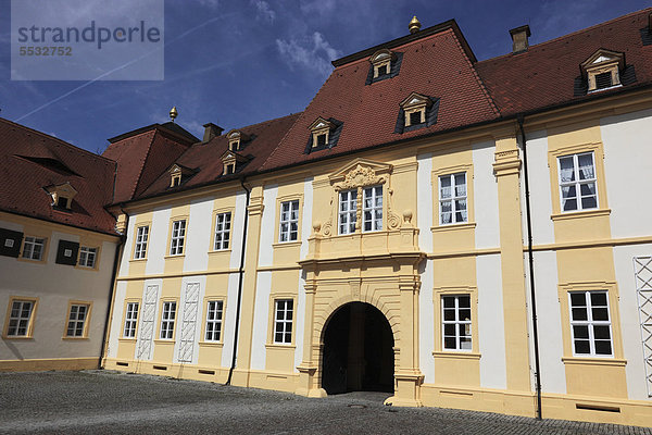 Schloss Oberschwappach  Gemeinde Knetzgau  Landkreis Haßberge  Bayern  Deutschland  Europa