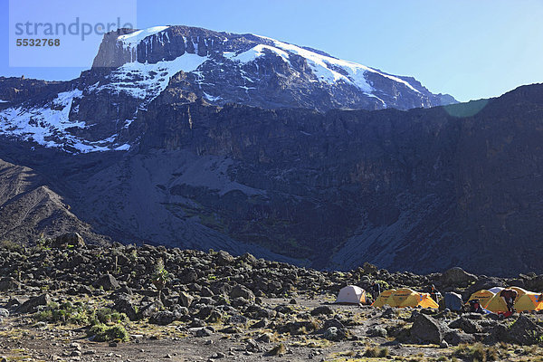 Barranco Hut Camp  3950 m  Kilimandscharo  Tansania  Afrika