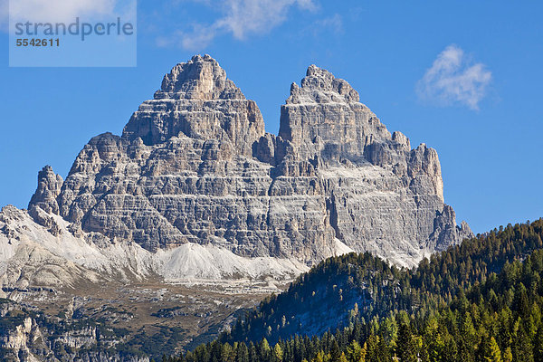 Tre Cime di Lavaredo  Drei Zinnen  Dolomiten  Italien  Europa