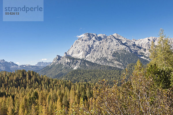 Tre Cime di Lavaredo oder Drei Zinnen Gebiet  Sextener Dolomiten  Italien  Europa