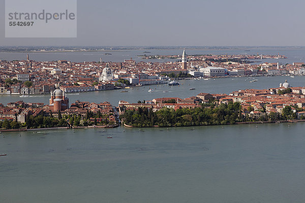 Luftaufnahme  Venedig mit der Insel Giudecca  UNESCO Weltkulturerbe  Venetien  Italien  Europa