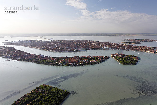 Luftbild  Insel Giudecca  Venedig  UNESCO Weltkulturerbe  Venetien  Italien  Europa