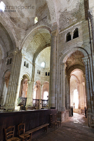 Kirche Saint-Pierre  11. Jahrhundert  Beaulieu sur Dordogne  Dordogne-Tal  CorrËze  Limousin  Frankreich  Europa