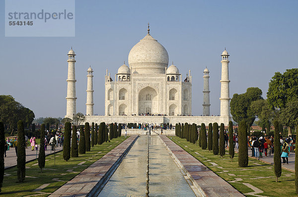 Taj Mahal  UNESCO Weltkulturerbe  Agra  Uttar Pradesh  Indien  Asien