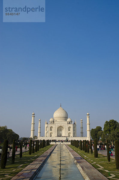 Taj Mahal  UNESCO Weltkulturerbe  Agra  Uttar Pradesh  Indien  Asien