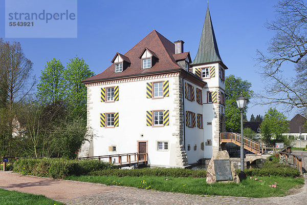 Wasserschloss Entenstein  Andlau Schlösschen  Schliengen  Markgräfler Land  Schwarzwald  Baden-Württemberg  Deutschland  Europa