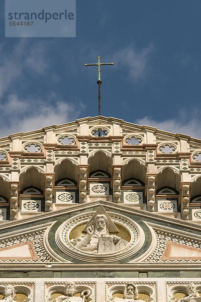 Detail Details Ausschnitt Ausschnitte Europa Blume Architektur Heiligtum Toskana Kathedrale Florenz Jungfrau Maria Madonna Basilika Italien