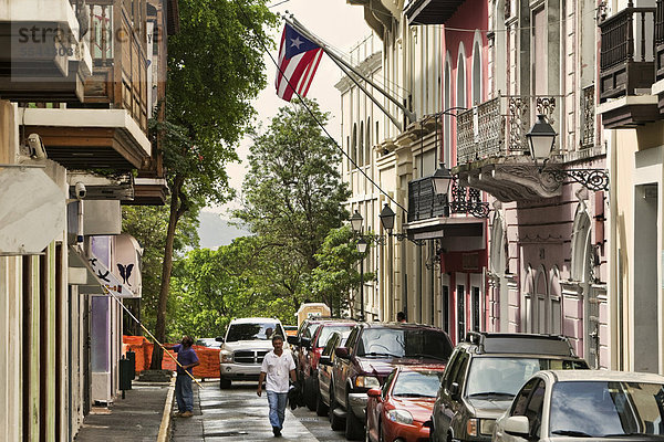 Gasse Stadt Geschichte Fahne Verbindung Geographie Puerto Rico