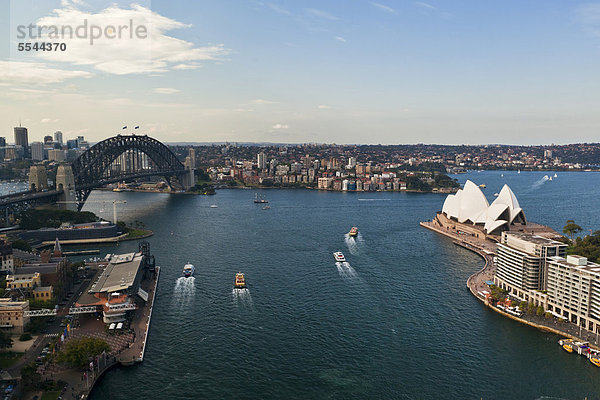 Hafen Opernhaus Oper Opern Brücke Australien New South Wales Sydney