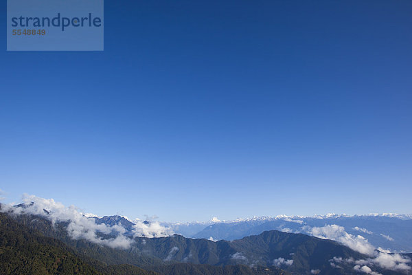 Bergkette im Phobjika-Tal  Bhutan