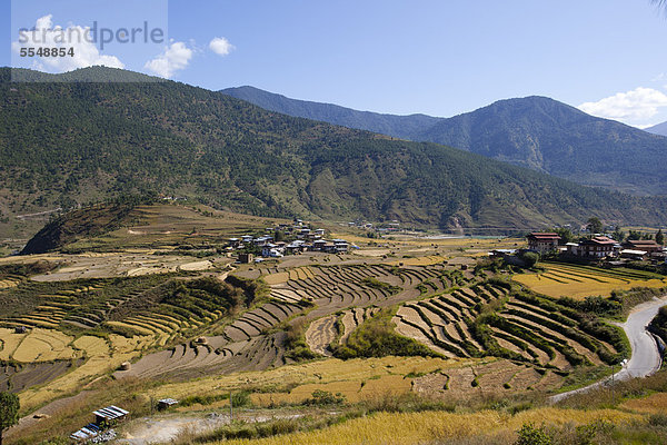 Landschaft im Phobjika-Tal  Bhutan