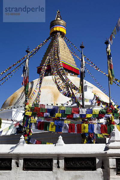 Bodnath Stupa in Kathmandu  Nepal