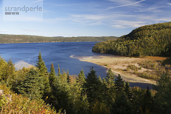 Saguenay Fjord  St. Lawrence Marine Park  Region Saguenay-Lac-Saint-Jean  Quebec  Kanada