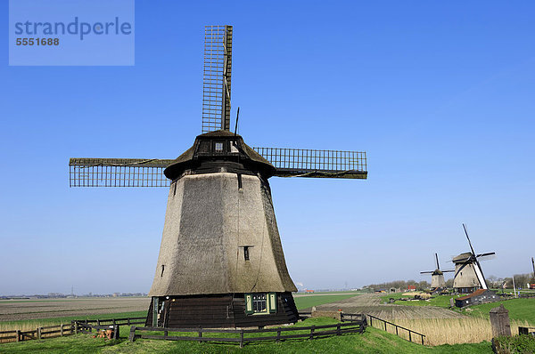 Windmühlen  Schermerhorn  Schermer  Nordholland  Holland  Niederlande  Europa