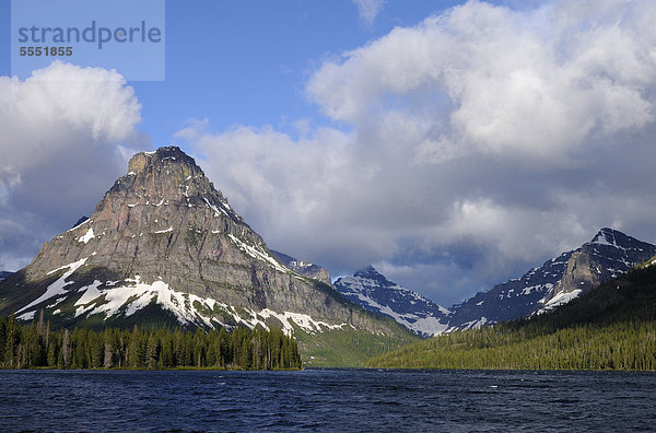 Sinopah Mountain  Bergsee Two Medicine Lake  Glacier Nationalpark  Rocky Mountains  Montana  USA