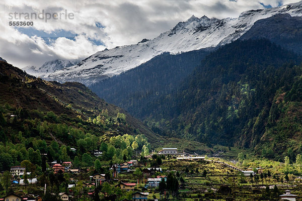 Lachung  Himalaya-Region Kanchenjunga  Sikkim  Indien