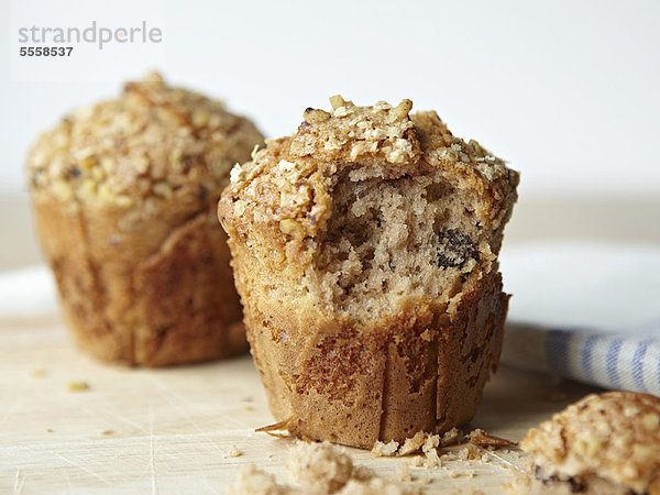 Muffin mit herausgenommenem Biss