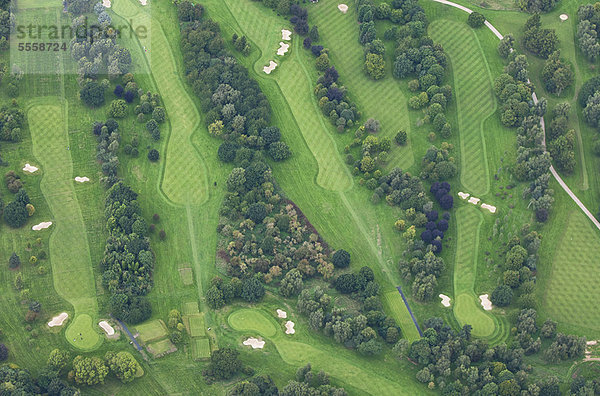Luftaufnahme des Links Golfplatzes