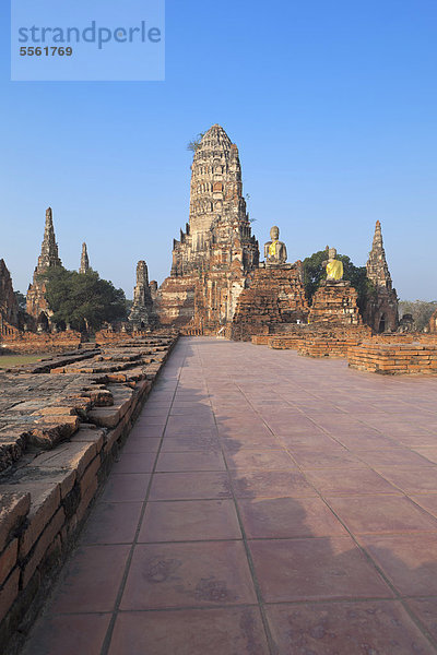 Wat Chai Watthanaram  Tempel in Ayutthaya  Thailand  Asien