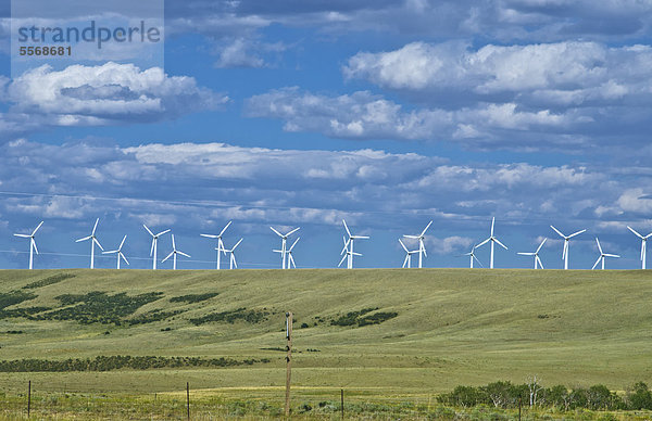 Windpark bei Laramie  Wyoming  USA