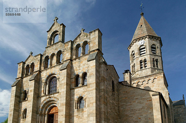St Julien Chapteuil  romanische Kirche bei Le Puy en Velay  Haute Loire  Auvergne  Frankreich  Europa