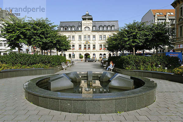 Hotel Blauer Engel  gegründet 17. Jh.  am Altmarkt  Aue  Sachsen  Deutschland  Europa