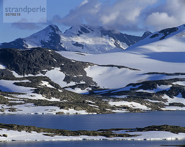 Gletscher FannrÂkbreen  Fannarakbreen  Sognefjell  Sogn og Fjordane  Norwegen  Skandinavien  Europa