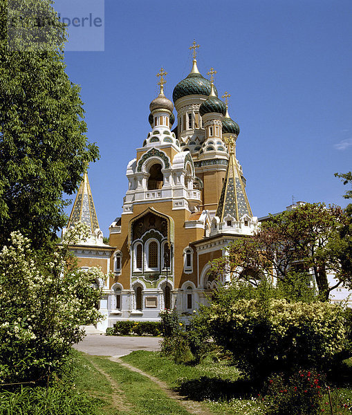 Russisch-orthodoxe Kirche  Nizza  Frankreich  Europa