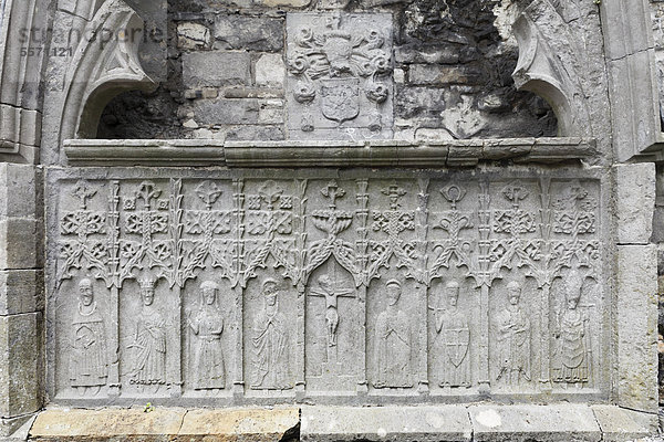 Steinaltar in Sligo Abbey  Sligo  County Sligo  Connacht  Irland  Europa
